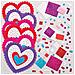 At540 Mosaico Cuore Coaster Kit - Confezione Da 6 Rifornimenti Di Creative San Valentino Arte E Artigianato Per Bambini Di Fare E Decorare - Foto miniatura 4