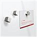 GL158 Vetro 300 x 300mm Bianco bacheca magnetiche e accessori - Foto miniatura 2