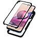 Cover Xiaomi Note 10 E Note 10s Retro Plexiglass Fronte Polimero Bordo Nero - Foto miniatura 1