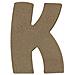 Lettera Maiuscola K In Legno Mdf Per La Decorazione - 8 Cm - Foto miniatura 1