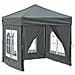 Tenda Per Feste Pieghevole Con Pareti Laterali Antracite 2x2 M - Foto miniatura 1