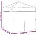 Tenda Per Feste Pieghevole Con Pareti Laterali Antracite 2x2 M - Foto miniatura 6