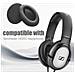 Cuscinetti Auricolari Per Sennheiser Hd201 Black - Foto miniatura 5