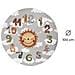 Tappeto Arredo E Gioco Antiscivolo Per Cameretta Bambini Disegno Orologio Rotondo 100 Grigio Perla - Foto miniatura 4