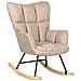 Sedia A Dondolo Tessuto Beige Oulu - Foto miniatura 5