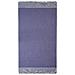 Telo Mare Fouta Da Lettino 100% Cotone Modello Lurex Con Pon Pon Telo Mare Blu - Foto miniatura 1