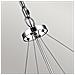 Lampadario Contemporaneo Piper Acciaio Cromo Lucido 6 Luci E14 - Foto miniatura 4