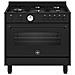 Cucina Elettrica AMN965ETN24 5 Fuochi a Gas Forno Elettrico Multifunzione Termoventilato Classe A Dimensioni 90 x 60 cm Colore Nero - Foto miniatura 1
