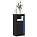 Credenza Con Led Nera 42,5x34x100 Cm In Legno Multistrato - Foto miniatura 1