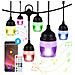 Catena Luminosa Smart Led Rgb Lampadine Esterne Decorative Multicolor Ip65 F11c - Foto miniatura 1