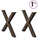 Gambe Tavolo Pranzo A X 2 Pz Naturale 90x(72-73) Cm Acciaio - Foto miniatura 3