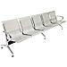 Panca Per Sala Attesa Aspetto Studio Ufficio In Acciaio A 5 Posti - Foto miniatura 1