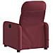 Lusso Casadino -  Poltrona Massaggiante Reclinabile Rosso Vino In Tessuto - Foto miniatura 3
