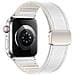 Cinturino Premium In Pelle Per Apple Watch Con Fibbia Magnetica White S - Foto miniatura 4