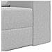 Divano Letto a Terra 2-in-1 Grigio Nuvola 245x150x60.5 cm Tessuto - Foto miniatura 9
