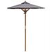 Parasol da Giardino  Grigio Scuro 150x210 cm in Bamboo - Foto miniatura 1