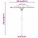 Parasol da Giardino  Grigio Scuro 150x210 cm in Bamboo - Foto miniatura 7