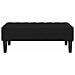 panchina Nera 113x57x39 cm in velluto - Foto miniatura 4