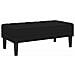 panchina Nera 113x57x39 cm in velluto - Foto miniatura 6