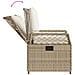 Set da Pranzo da Giardino 5 pz con Cuscini Beige in Polyrattan - Foto miniatura 5