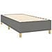 Letto a Molle Materasso e LED Grigio Scuro 90x190 cm in Tessuto - Foto miniatura 5