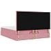 Struttura Letto Pouf con Materassi Rosa 180x200 cm Velluto - Foto miniatura 9