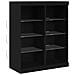 Sideboard con luci LED Nero Rovere 41x37x100 cm - Foto miniatura 1