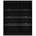 Sideboard con luci LED Nero Rovere 41x37x100 cm - Foto miniatura 5