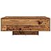Tavolino da caffè  con luci LED in legno antico 85x55x31 cm - Foto miniatura 6