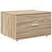 Scrivania rovere sonoma 131.5 x 50 x 106.5 cm Legno multistrato - Foto miniatura 5