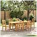 Set da Pranzo per Giardino 7 pcs Marrone 200 x 100 x 75 cm - Foto miniatura 2
