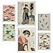 Set Di 6 Stampe Collezione Di Piatti Dal Giappone Con Collage Estetico Per La Decorazione D'interni A3 & A4 Cornice Bianca - Foto miniatura 1