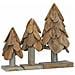 Albero di Natale 3 pcs Marrone Legno massello di teak - Foto miniatura 1