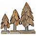 Albero di Natale 3 pcs Marrone Legno massello di teak - Foto miniatura 5
