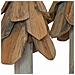Albero di Natale 3 pcs Marrone Legno massello di teak - Foto miniatura 9