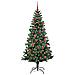 Albero di Natale artificiale con luci integrate Verde 150 cm - Foto miniatura 3