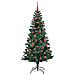 Albero di Natale artificiale con luci integrate Verde 150 cm - Foto miniatura 4