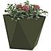 Fioriera Verde oliva 30 x 30 x 30 cm Acciaio - Foto miniatura 3