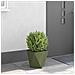 Fioriera Verde oliva 30 x 30 x 30 cm Acciaio - Foto miniatura 4
