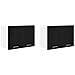 Armadio pensile Riga 2 pcs Rovere Nero e Bianco 60 x 31 x 40 cm - Foto miniatura 1