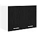 Armadio pensile Riga 2 pcs Rovere Nero e Bianco 60 x 31 x 40 cm - Foto miniatura 5