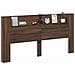 Testiera Rovere Marrone 200 x 16,5 x 103,5 cm Legno multistrato - Foto miniatura 3