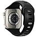Cinturino Sport Impermeabile 42 Mm Per Apple Watch Modello Tempo Band, Nero - Foto miniatura 1