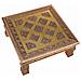 Tavolino In Metallo Goffrato Color Rame 38x38x14h - Foto miniatura 3