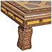 Tavolino In Metallo Goffrato Color Rame 38x38x14h - Foto miniatura 6