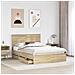 Struttura del letto con cassetto Rovere Sonoma 140 x 190 cm - Foto miniatura 3