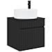 Mobile lavabo da parete Nero 49 x 44,5 x 65,5 cm - Foto miniatura 1