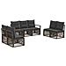 Set Divano da Giardino 7 pcs Grigio polyrattan - Foto miniatura 1