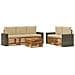 Set divani con cuscino 6 pcs Legno di Acacia Massello - Foto miniatura 1