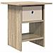 Comodino Rovere Sonoma 41 x 40 x 45 cm Legno multistrato - Foto miniatura 1